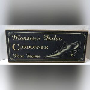 Monsieur Dulac Cordonnier "Paur Femme" Crafted Art Print With Gold Frame